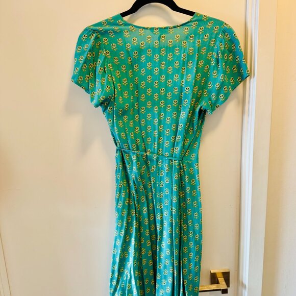 Rolla's NWT Summer Wrap Dress - L , Teal Green, Prep - Picture 9 of 11